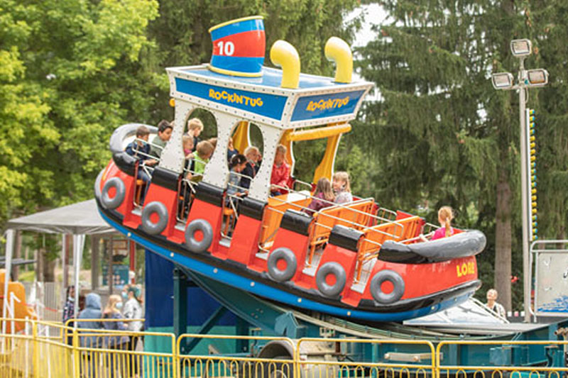 Verrücktes Fischerboot